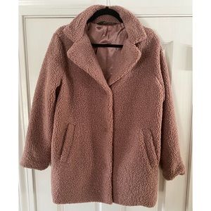 Cozy Pink Teddy Coat